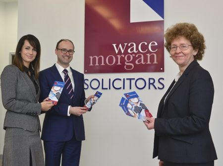 Emma Jacobs (left) with colleagues Jonathan Edwards and Fiona Barnes